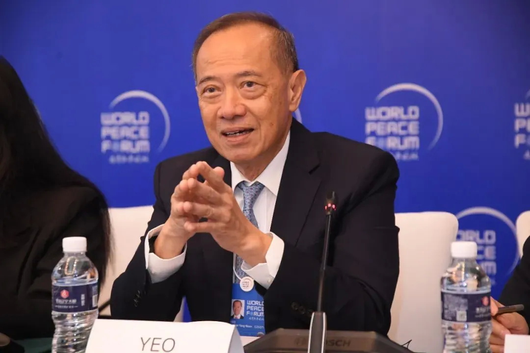 新加坡前外长杨荣文发言 新加坡前外长杨荣文发言