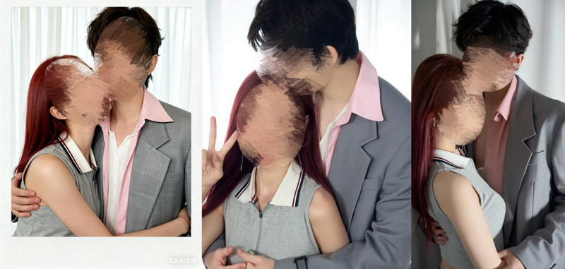 AI生成的明星亲密合照 AI生成的明星亲密合照